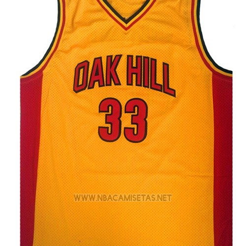 Camiseta Oak Hill Kevin Durant NO 33 Amarillo
